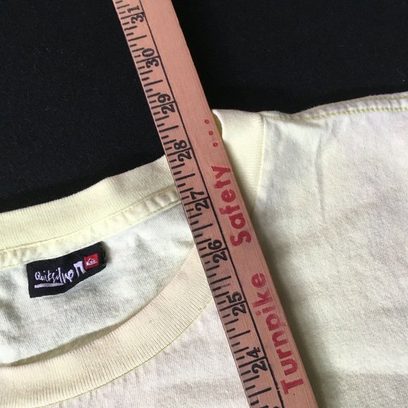 #87 Quiksilver Live Aloha Long Sleeve Men's Kauai Hawaii Maui distress VTG - Picture 3 of 11